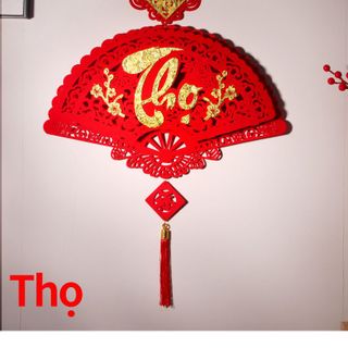 khánh quạt chữ PHÚC - LỘC - THỌ - TẾT vàng siêu đẹp ( Hàng Gía Tận Xưởng )