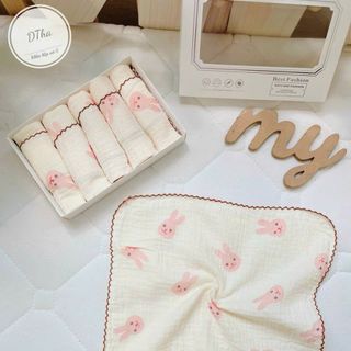 Set 5 hộp khăn sữa Muslin cho bé