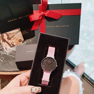 SIÊU SALE ĐỒNG HỒ NỮ CAO CẤP D WELLINGTON PETITE BLACK SIZE 28