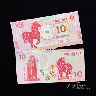 Sỉ Tiền Ngựa Macao Mệnh Giá 10 Patacas -Tiền Con Ngựa 2026 Tiền Lì Xì Tết