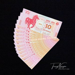 Sỉ Tiền Ngựa Macao Mệnh Giá 10 Patacas -Tiền Con Ngựa 2026 Tiền Lì Xì Tết