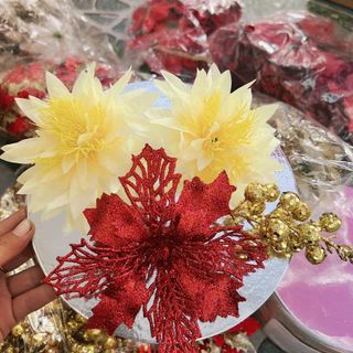set bông phụ kiện trang trí tết , trang trí giỏ quà combo hoa ( Hàng Gía Tận Xưởng )