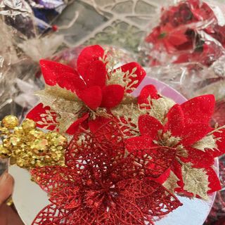 set bông phụ kiện trang trí tết , trang trí giỏ quà combo hoa ( Hàng Gía Tận Xưởng )