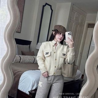 Áo LEN TÚI VUÔNG HỌA TIẾT – MẪU HOT TREND 2025