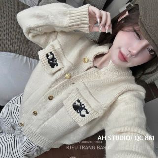 🔥   Áo LEN TÚI VUÔNG HỌA TIẾT – MẪU HOT TREND 2025 🔥