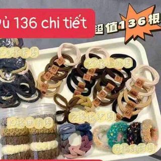 Set 136 dây buộc tóc