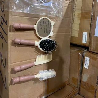 Bộ Lược Gương Chải Tóc DINO 4 Món Phong Cách Hàn Quốc