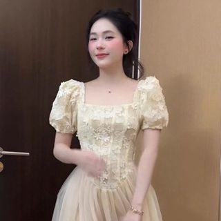 🔥 VÁY REN PHỐI LƯỚI CAO CẤP – MẶC LÊN XINH – SANG – CHUẨN TIỂU THƯ 🔥