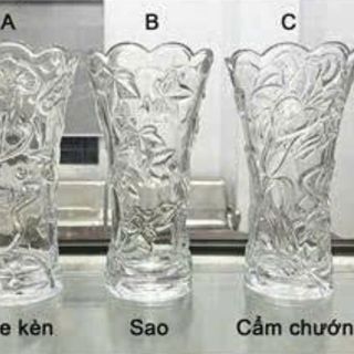 BÌNH CẮM HOA 30CM HOẠ TIẾT MÃ 283A,B,C