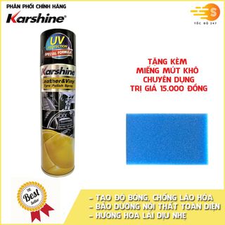 Chai xịt chăm sóc và bảo dưỡng nội thất ô tô Karshine 500ml