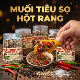 MUỐI TIÊU SỌ RANG CAY – CHẤM GÌ CŨNG NGON, CHẤM GÌ CŨNG GHIỀN 500G - WINNIE HOUSE