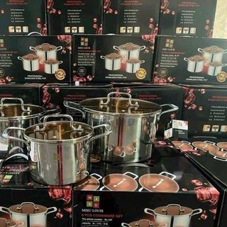 Bộ nồi misu 3 món inox cao cấp