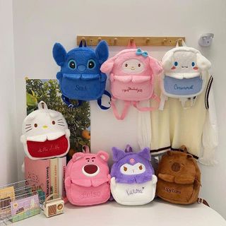 BALO LÔNG MẦM NON SANRIO STITCH KITTY CAPIPARA SIÊU DỄ THƯƠNG - PIPI STORE