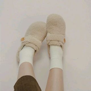 GIÀY NỮ CAO CẤP CARA LÔNG CỪU ÉP DẠ PHỐI KHUY SANG TRỌNG - PIPI STORE