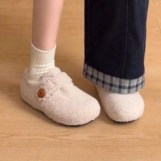 GIÀY NỮ CAO CẤP CARA LÔNG CỪU ÉP DẠ PHỐI KHUY SANG TRỌNG - PIPI STORE