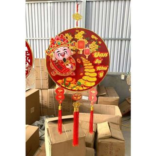( Thanh lý ) Dải treo thần tài lắc đầu Vạn Sự Như Ý, Đồ Trang Trí Tết Thần Tài Treo Cửa May Mắn Tết 2026