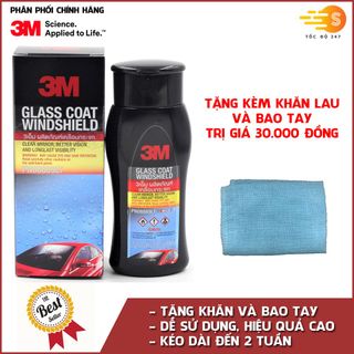 Dung dịch chống bám nước trên kính xe 3M 08889LT 200ml (Hàng Thái)