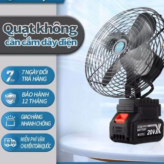 Quạt tích điện để pin dùng chung pin