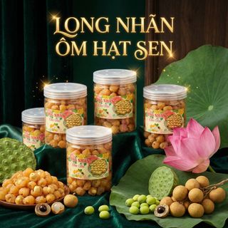 LONG NHÃN ÔM SEN - MÓN QUÀ SỨC KHỎE, ĐẬM ĐÀ HƯƠNG VỊ TRUYỀN THỐNG 300G - WINNIE HOUSE