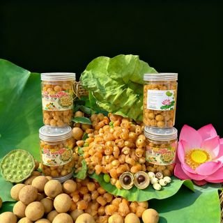 LONG NHÃN ÔM SEN - MÓN QUÀ SỨC KHỎE, ĐẬM ĐÀ HƯƠNG VỊ TRUYỀN THỐNG 300G - WINNIE HOUSE
