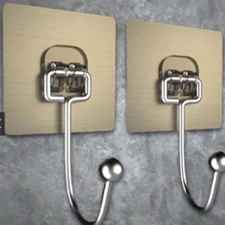 Móc inox dán tường