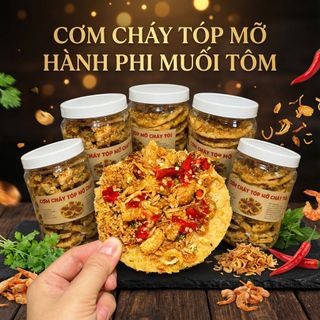 CƠM CHÁY TÓP MỠ HÀNH PHI MUỐI TÔM, HƯƠNG VỊ ĐẶC BIỆT 500G - WINNIE HOUSE