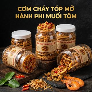CƠM CHÁY TÓP MỠ HÀNH PHI MUỐI TÔM, HƯƠNG VỊ ĐẶC BIỆT 500G - WINNIE HOUSE