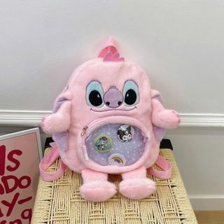 BALO LÔNG STITCH PHỐI KÍNH CHO BÉ GÁI MẦM NON - PIPI STORE