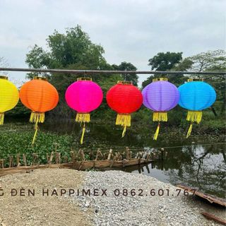 Đèn lồng vải có râu tua