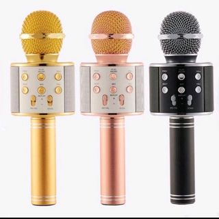 Mic Hát Karaoke Kèm Loa Bluetooth