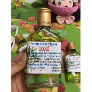 Tình dầu tràm Huế nhà nấu chai dẹt 100ml