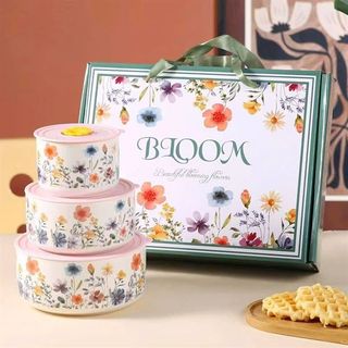 Bộ 3 Bát Sứ Hoa (THÙNG 20B)