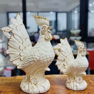 HD2869S-11CR- Tượng Gà Sứ Size Nhỏ 21*14*29 (THÙNG 8C)