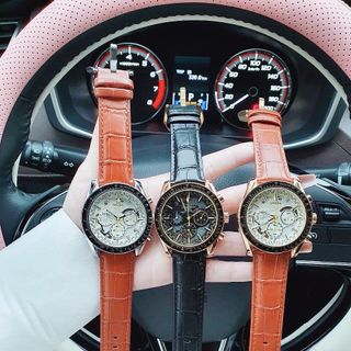 XẢ RẺ ĐỒNG HỒ NAM TRUNG CẤP ÔMEGHA DÂY DA CÁ SẤU FULL KIM