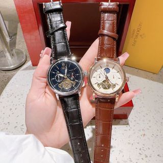 XẢ RẺ ĐỒNG HỒ NAM TRUNG CẤP  FATEK AUTOMATIC DÂY DA SỐ VẠCH