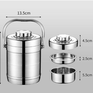 Cặp Lồng TRẮNG XANBO THẲNG 1500ML mẫu mới (THÙNG 24C)