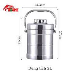 Cặp Lồng TRẮNG XANBO THẲNG 1500ML mẫu mới (THÙNG 24C)