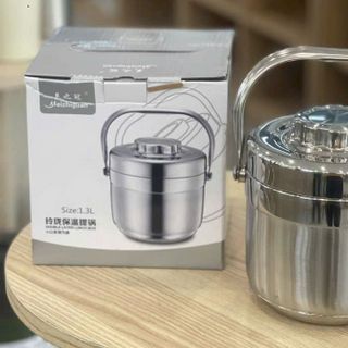 CL 1,5L TRẮNG ĐẮT "Quả táo" Quai Inox MEIZHIGUAR (THÙNG 60C)