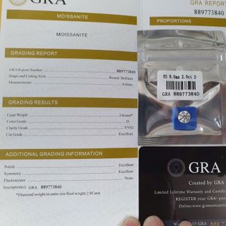 HỘT XOÀN NHÂN TẠO MOSSANITE CÓ GIẤY KIỂM ĐỊNH GRA CÓ SẴN TỪ 1 ĐẾN 12 LY