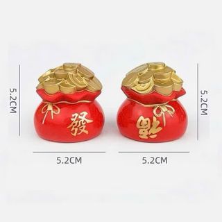 MÔ HÌNH NHỰA THẦN TÀI- MÈO- HŨ VÀNG TRANG TRÍ TẾT