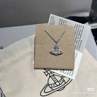 DÂY CHUYỀN SIÊU CẤP VIVIENNE MẶT ORB ĐÍNH ĐÁ 3D FULLBOX