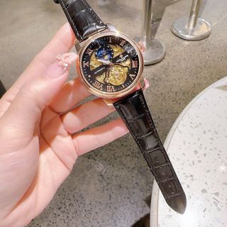 XẢ RẺ ĐỒNG HỒ NAM TRUNG CẤP  FATEK AUTOMATIC DÂY DA SỐ LA MÃ