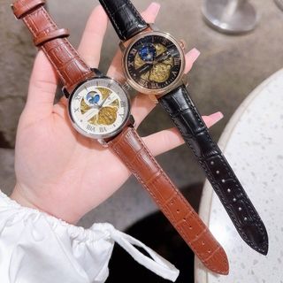 XẢ RẺ ĐỒNG HỒ NAM TRUNG CẤP FATEK AUTOMATIC DÂY DA SỐ LA MÃ