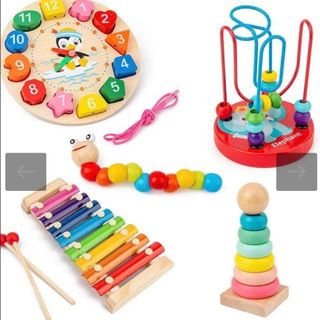 Combo 6 món đồ chơi gỗ