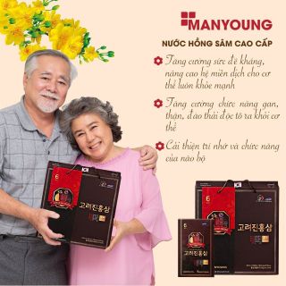 Nước hồng sâm man jeong hộp 30 gói