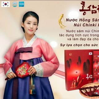 Nước hồng sâm chinki hộp 30 gói