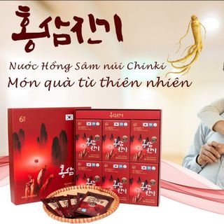 Nước hồng sâm chinki hộp 30 gói