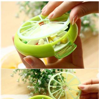 HỘP CHIA THUỐC MINI 7 NGĂN XOAY TRÒN