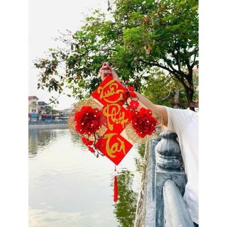 PHÊN TRE VUÔNG TRANG TRÍ TẾT (30x30)cm