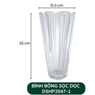 BÌNH CẮM HOA SỌC DELI 25CM 2047- 1